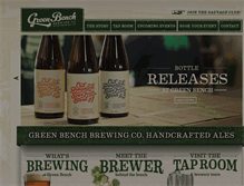 Tablet Screenshot of greenbenchbrewing.com